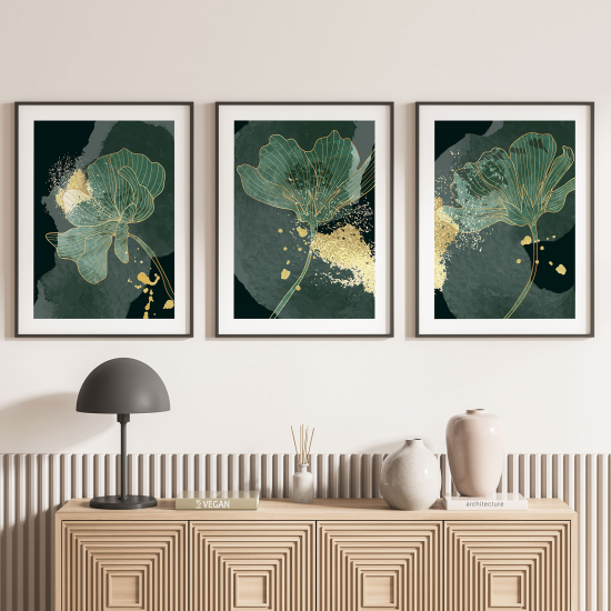 Set Of 3 Posters - Leaves