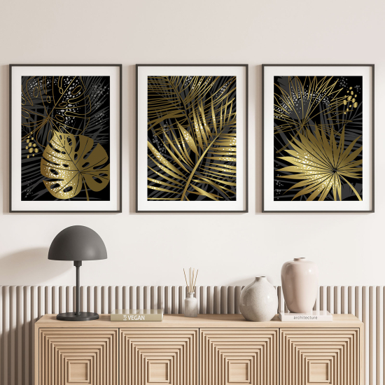 Set Of 3 Posters - Leaves