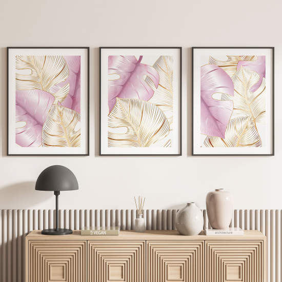 Set Of 3 Posters - Leaves