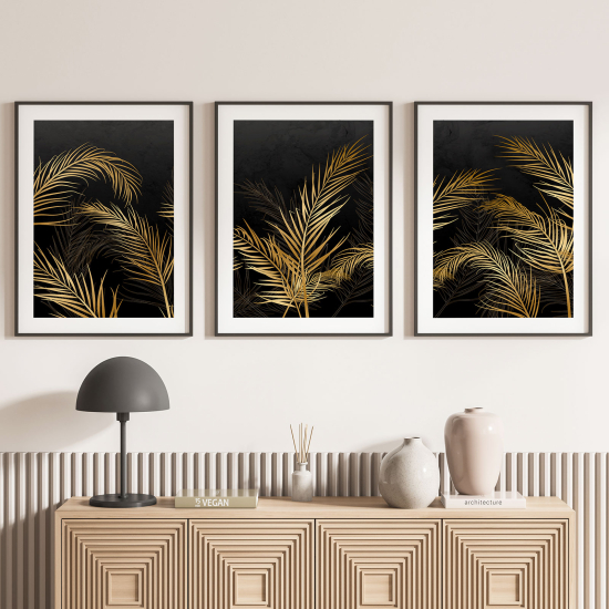 Set Of 3 Posters - Leaves