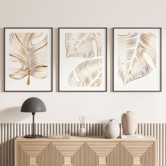 Set Of 3 Posters - Leaves