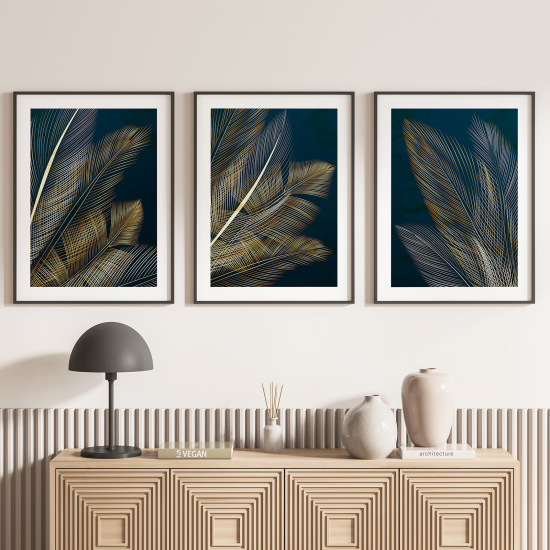 Set Of 3 Posters - Leaves