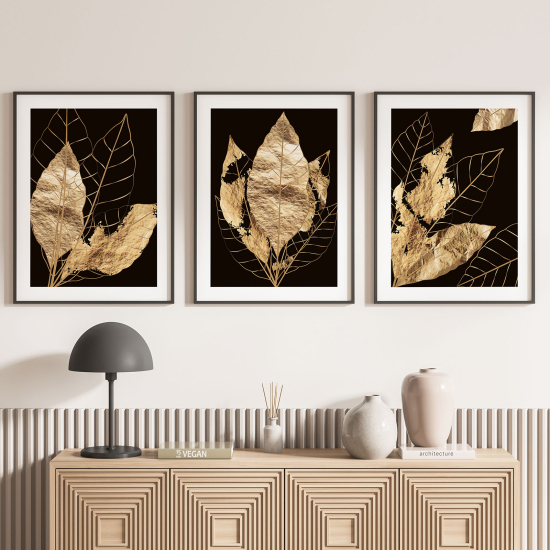 Set Of 3 Posters - Leaves