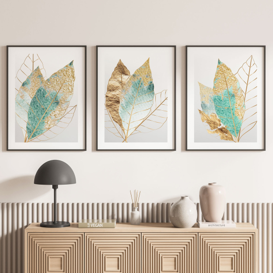 Set Of 3 Posters - Leaves