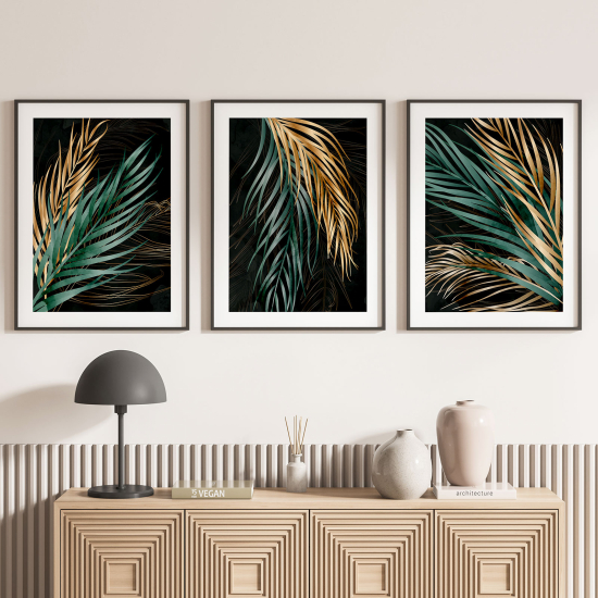 Set Of 3 Posters - Leaves