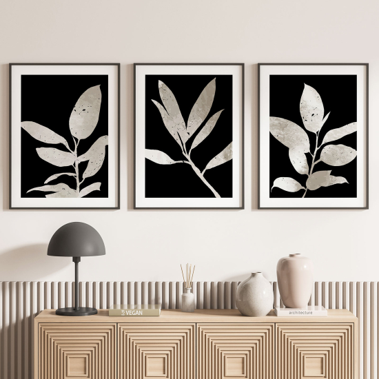 Set Of 3 Posters - Leaves