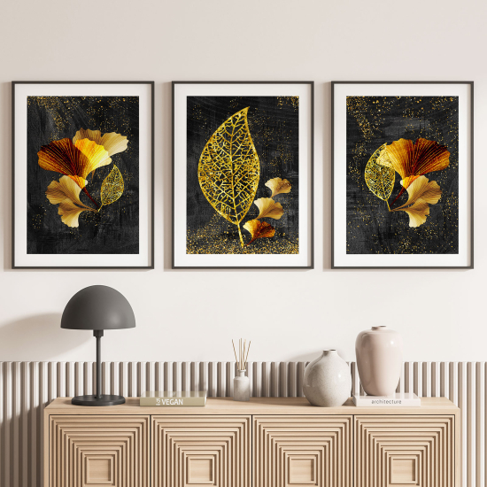 Set Of 3 Posters - Leaves