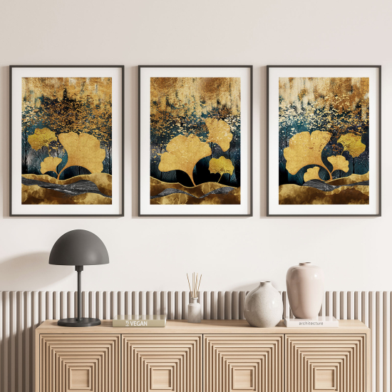 Set Of 3 Posters - Leaves