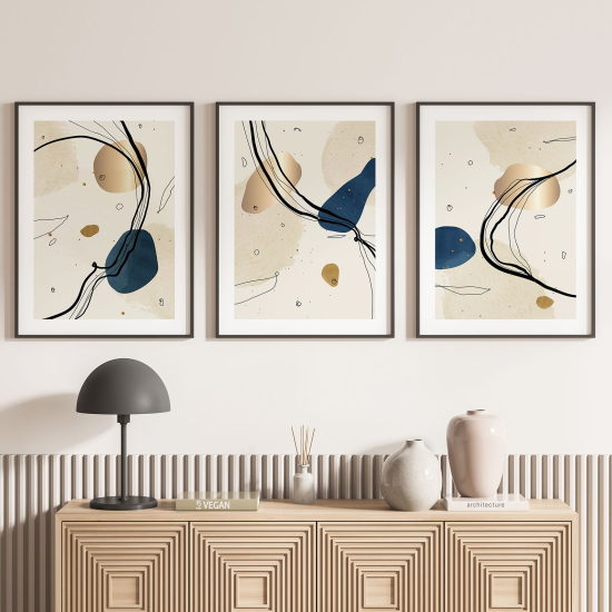 Set Of 3 Posters - Modern