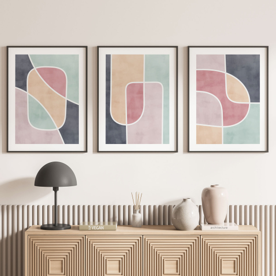 Set Of 3 Posters - Modern