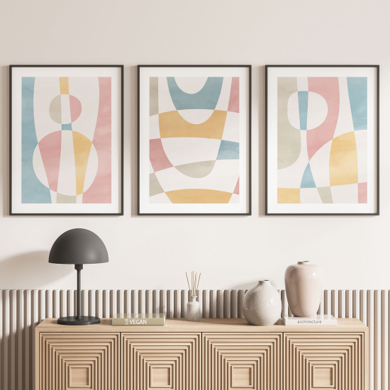 Set Of 3 Posters - Modern