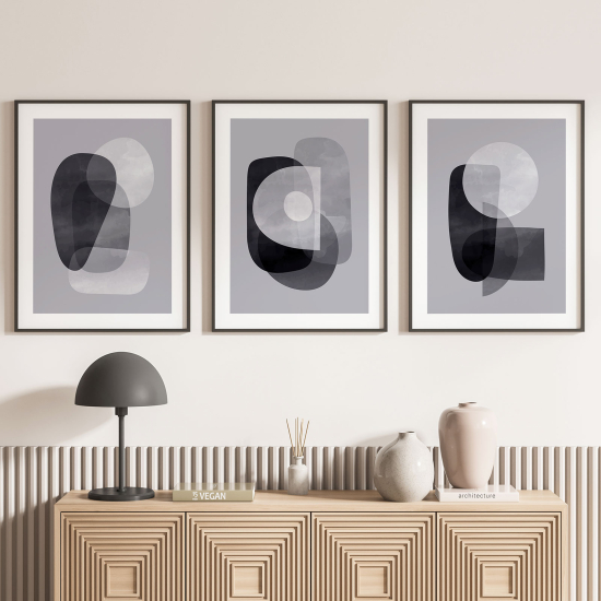 Set Of 3 Posters - Modern