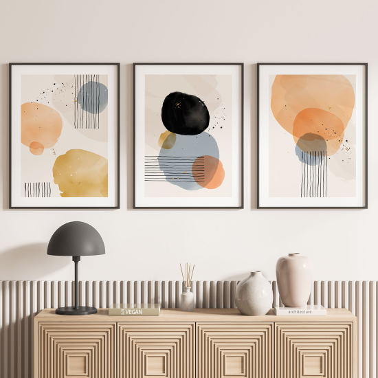 Set Of 3 Posters - Modern