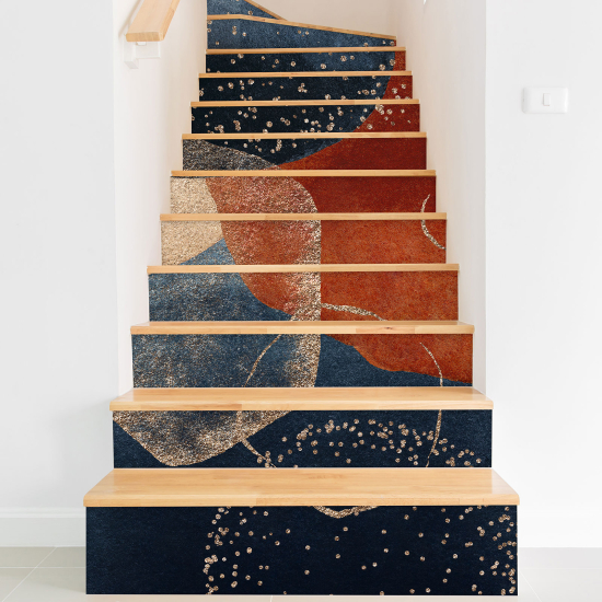 Stair riser stickers - Abstract