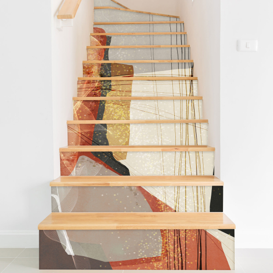 Stair riser stickers - Boho