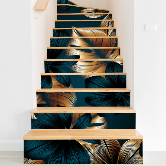 Stair riser stickers - Flowers