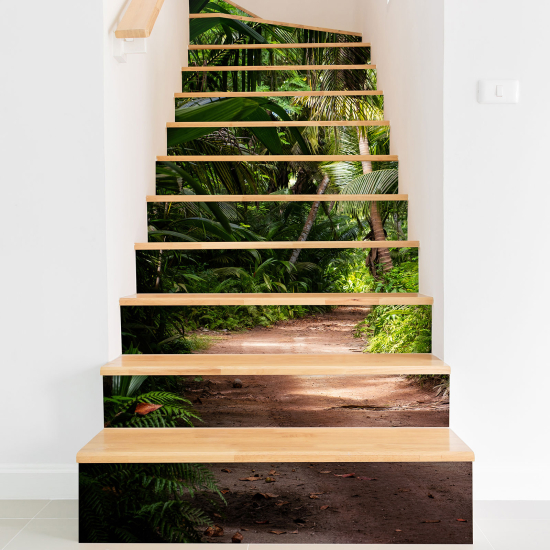 Stair riser stickers - Palm trees