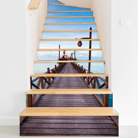 Stair riser stickers - Pontoon