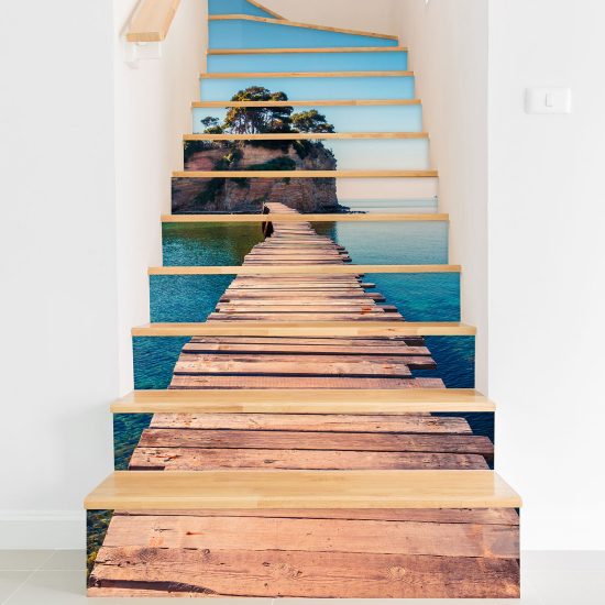 Stair riser stickers - Pontoon