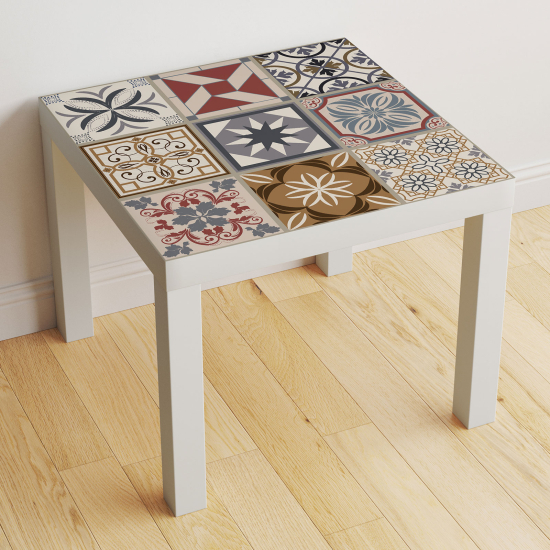 Table Sticker - Cement Tile Pattern