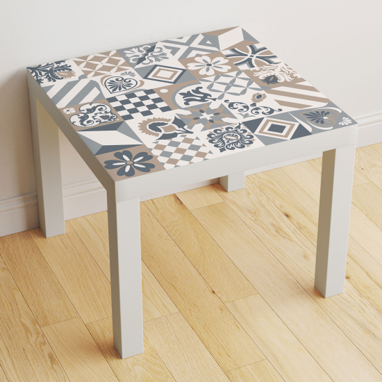 Table Sticker - Cement Tile Pattern