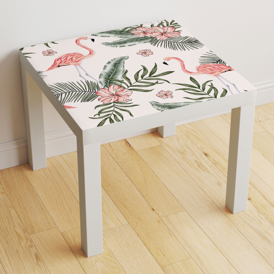 Table Sticker - Pink flamingos