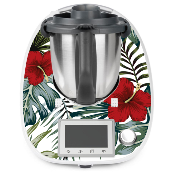 Thermomix Sticker - Decal - TM5 - Tropical flowers