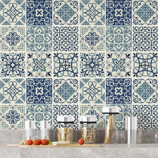 Tiles Stickers - Cement tile pattern