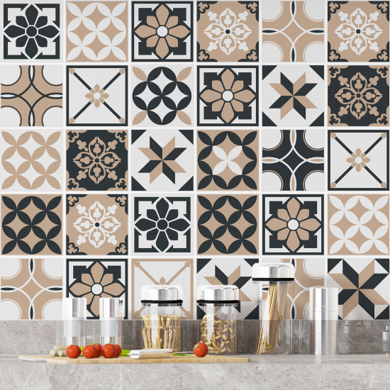 Tiles Stickers - Cement tile pattern