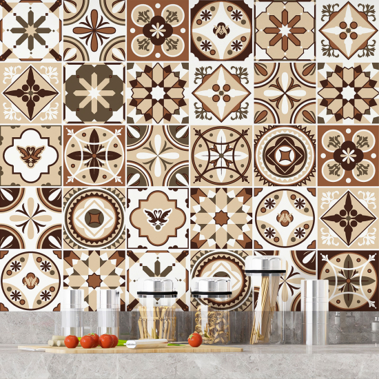 Tiles Stickers - Cement tile pattern