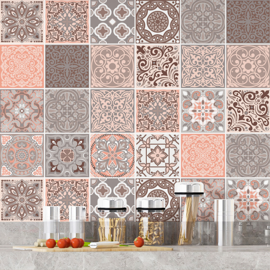 Tiles Stickers - Cement tile pattern