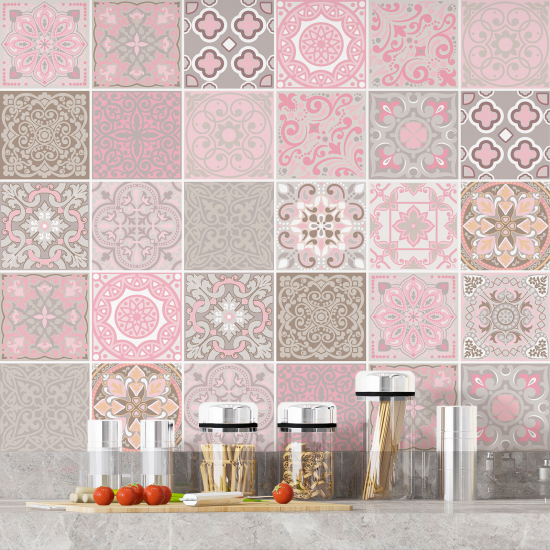 Tiles Stickers - Cement tile pattern