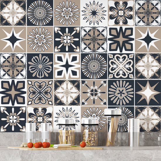 Tiles Stickers - Cement tile pattern