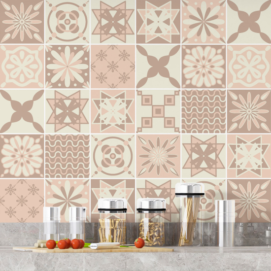 Tiles Stickers - Cement tile pattern