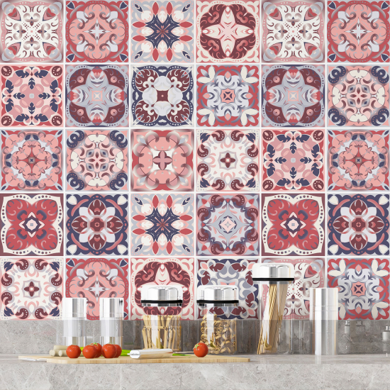 Tiles Stickers - Cement tile pattern