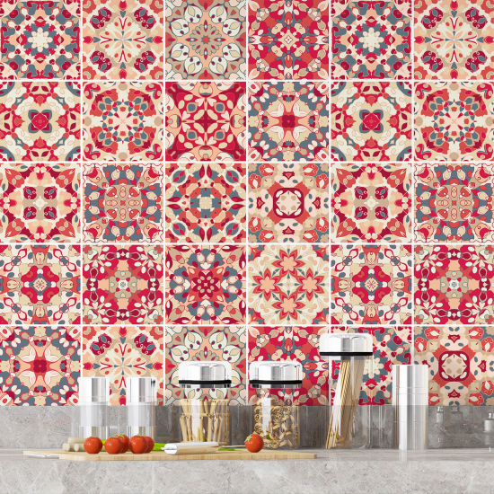 Tiles Stickers - Cement tile pattern