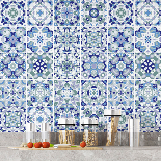 Tiles Stickers - Cement tile pattern