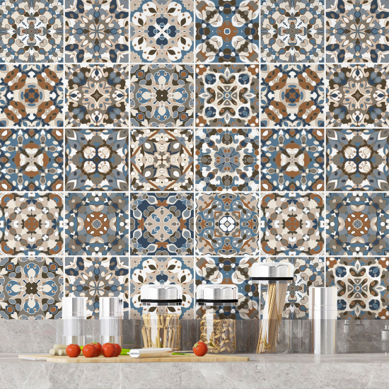 Tiles Stickers - Cement tile pattern