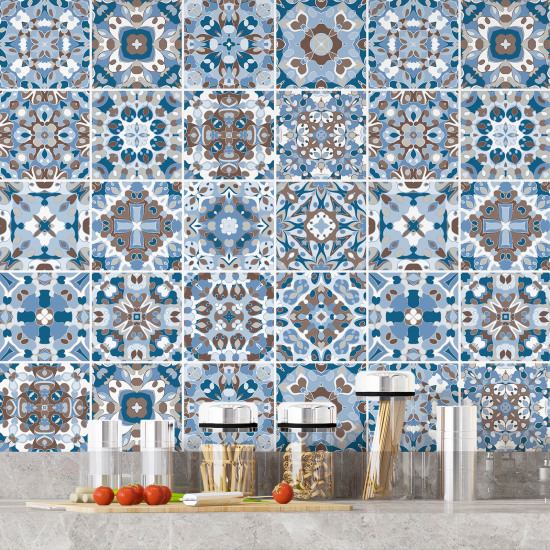 Tiles Stickers - Cement tile pattern