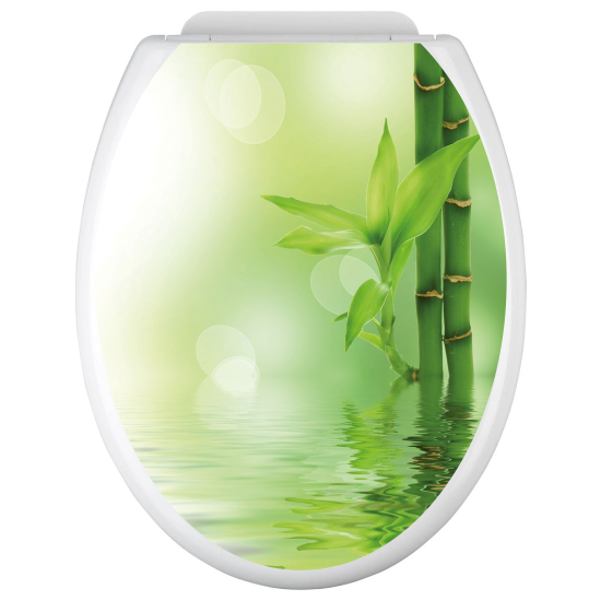 Toilet seat sticker - Bamboo