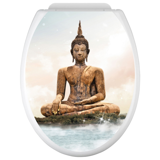 Toilet seat sticker - Buddha