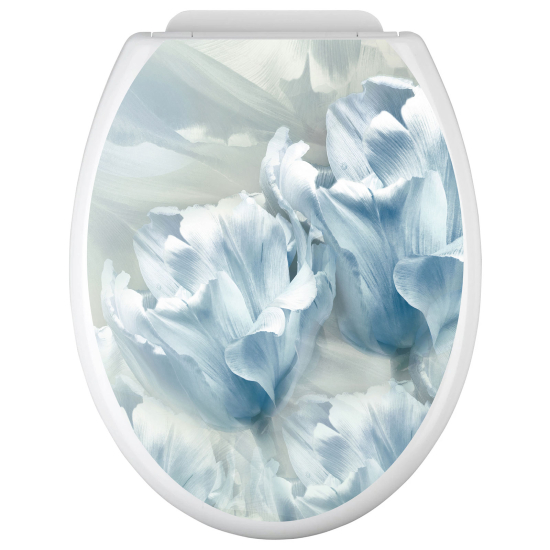 Toilet seat sticker - Flowers