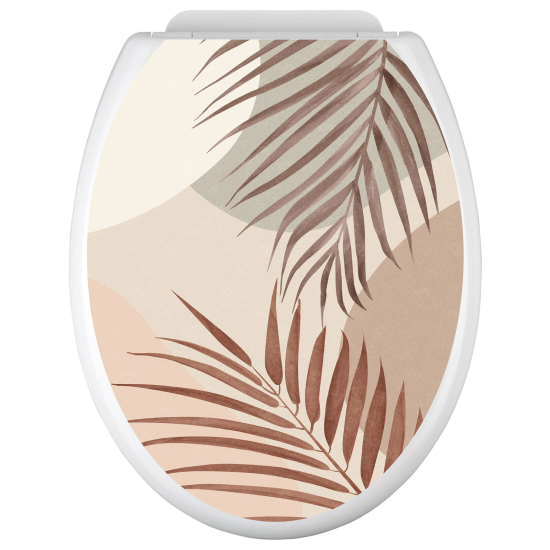 Toilet seat sticker - Leaves