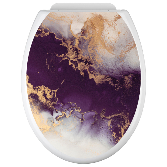 Toilet seat sticker - Marbled Effect