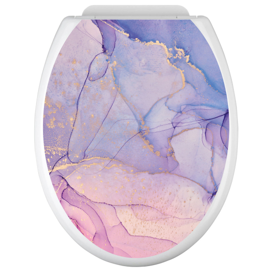 Toilet seat sticker - Marbled Effect