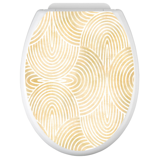 Toilet seat sticker - Oriental pattern