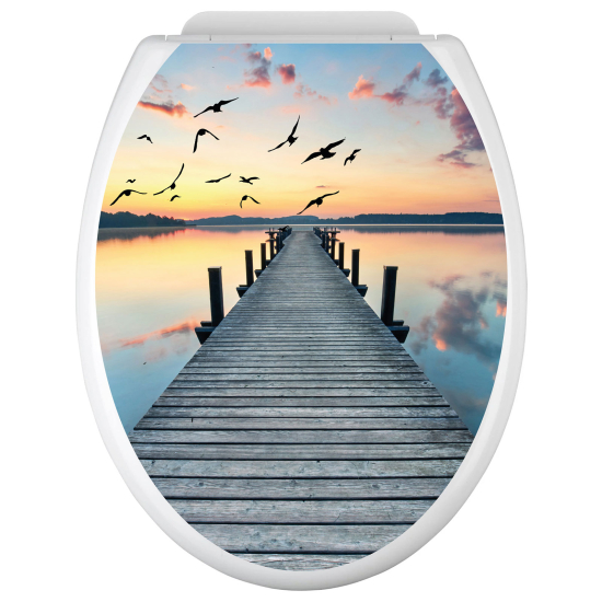 Toilet seat sticker - Pontoon