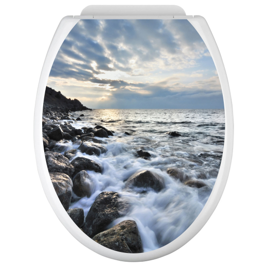 Toilet seat sticker - Sea View