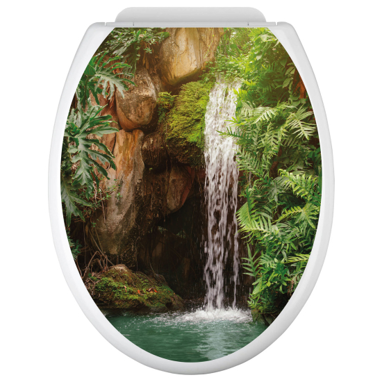 Toilet seat sticker - Waterfall