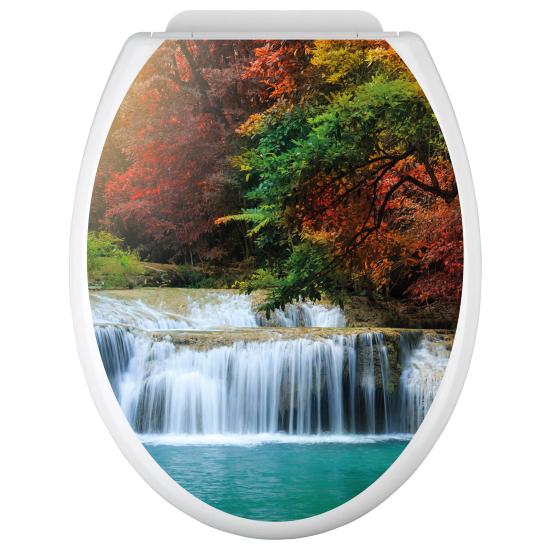 Toilet seat sticker - Waterfalls